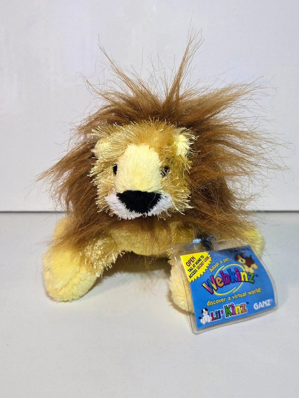 Ganz Webkinz Lil Kinz Lion Plush Sealed Code Stuffed Animal Toy HS006 (See Desc)